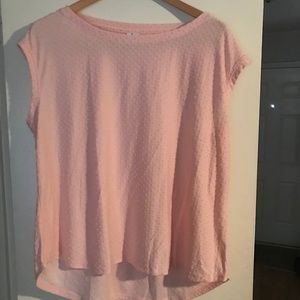 NWOT Pink Swiss Dot Elle Blouse